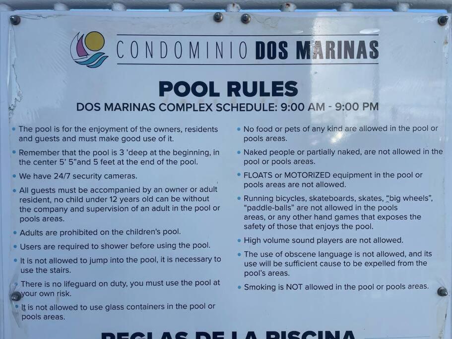 Ocean View 2 Bed 1 Bath 2 Parkings & Pool @ Dos Marinas Fajardo Apartment Bagian luar foto